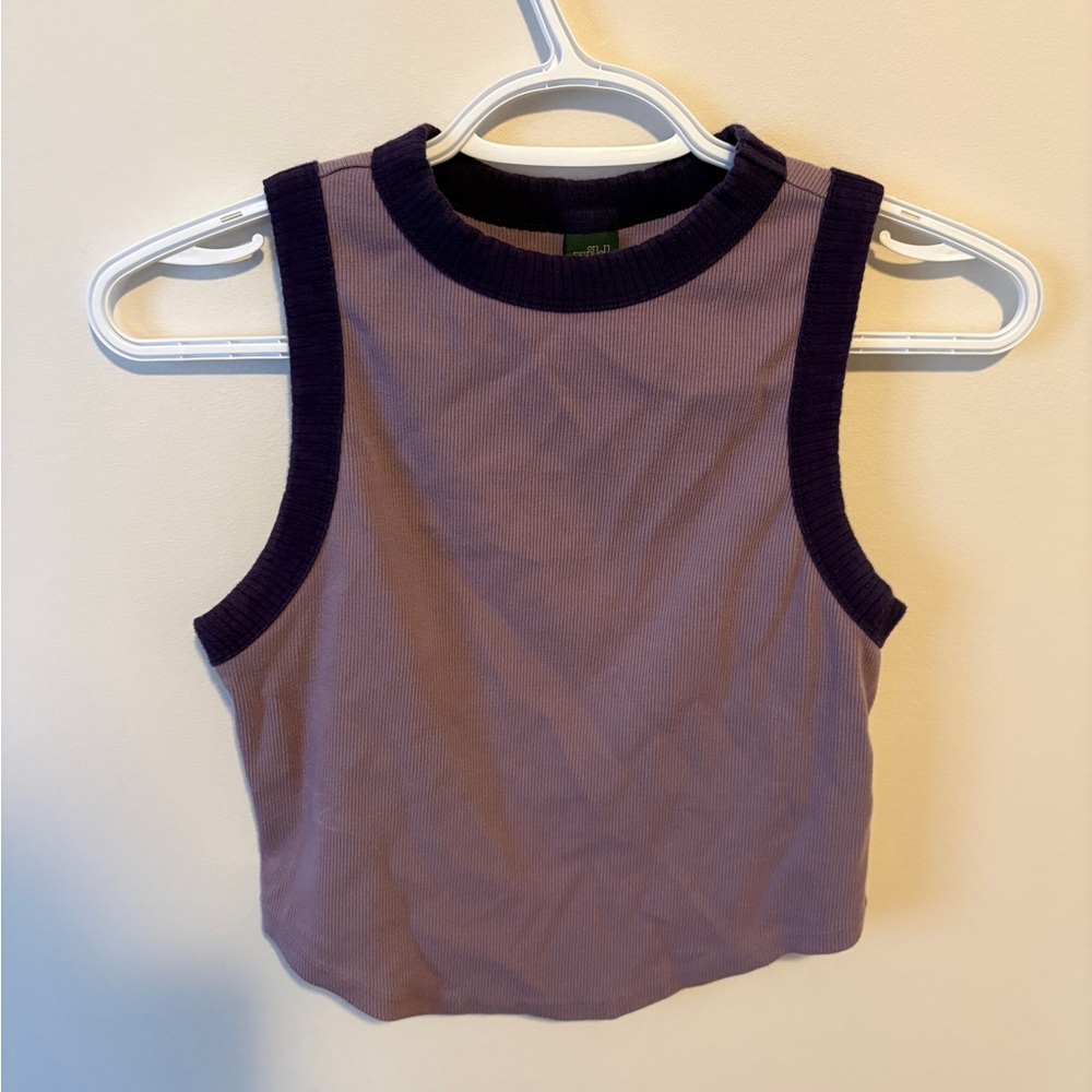 Wild Fable Purple Tank Top with Dark Trim